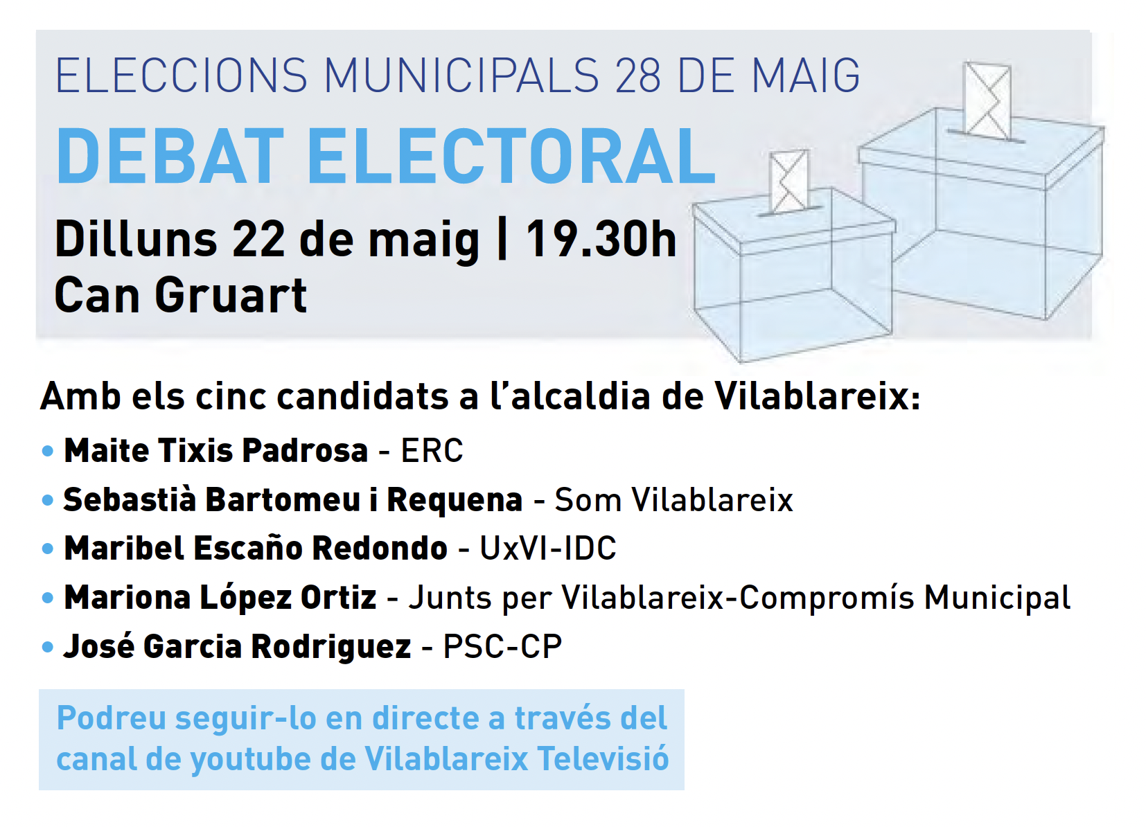 Debat electoral 28M