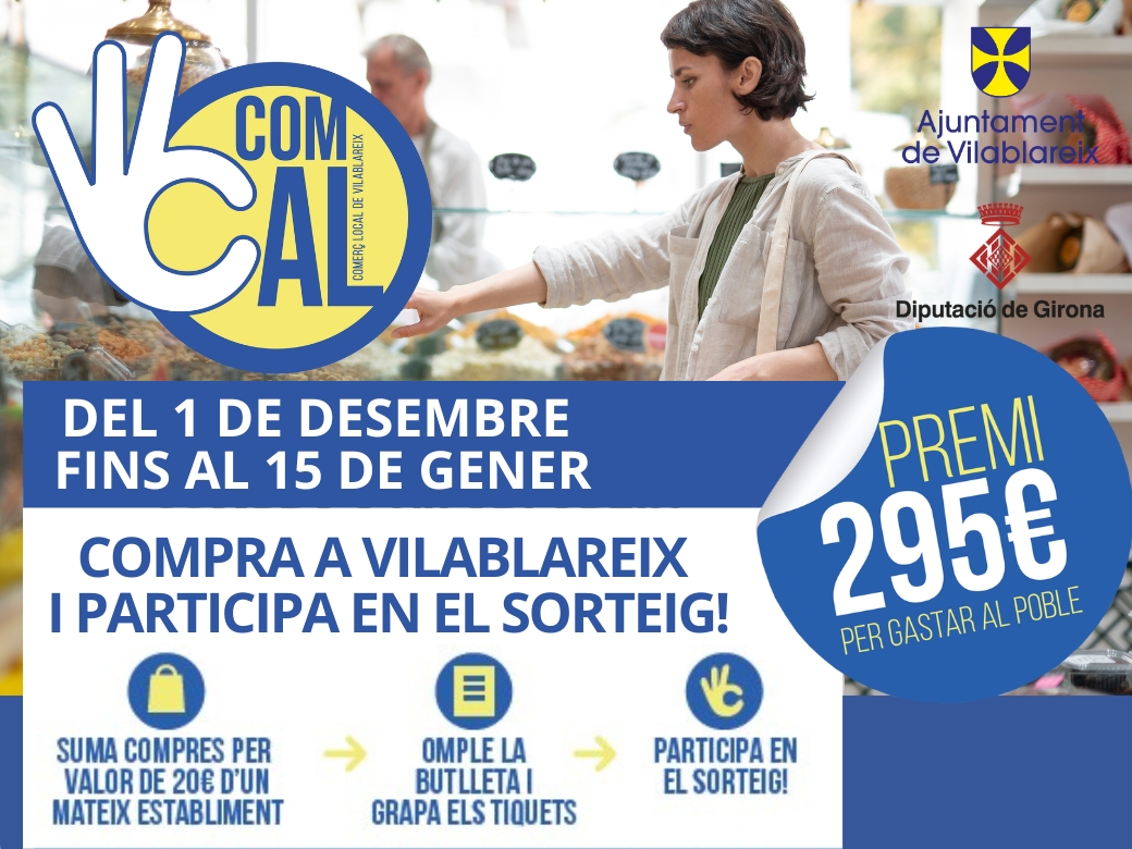 Aquest Nadal, comprar al nostre municipi té recompensa! 