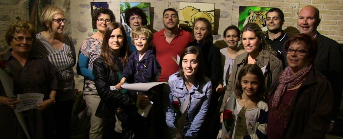Foto de família dels guanyadors del concurs de pastissos d'aquest 2014.