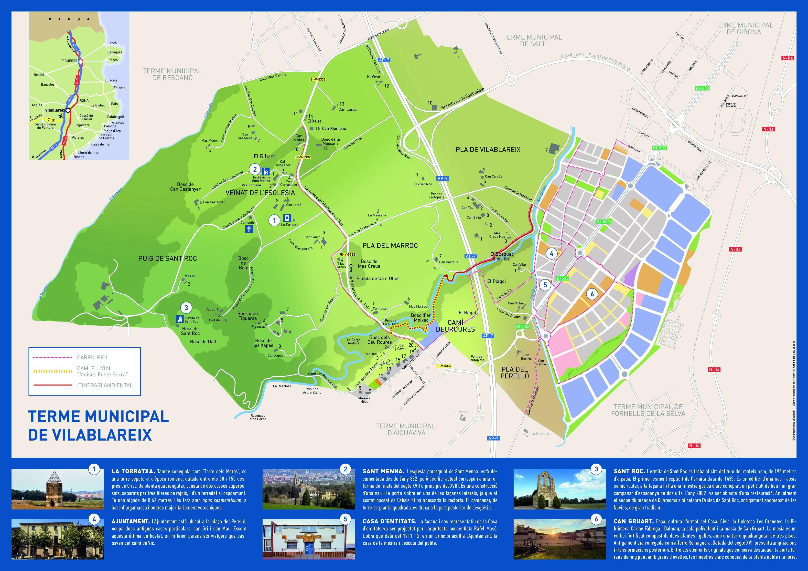 Mapa Vilablareix