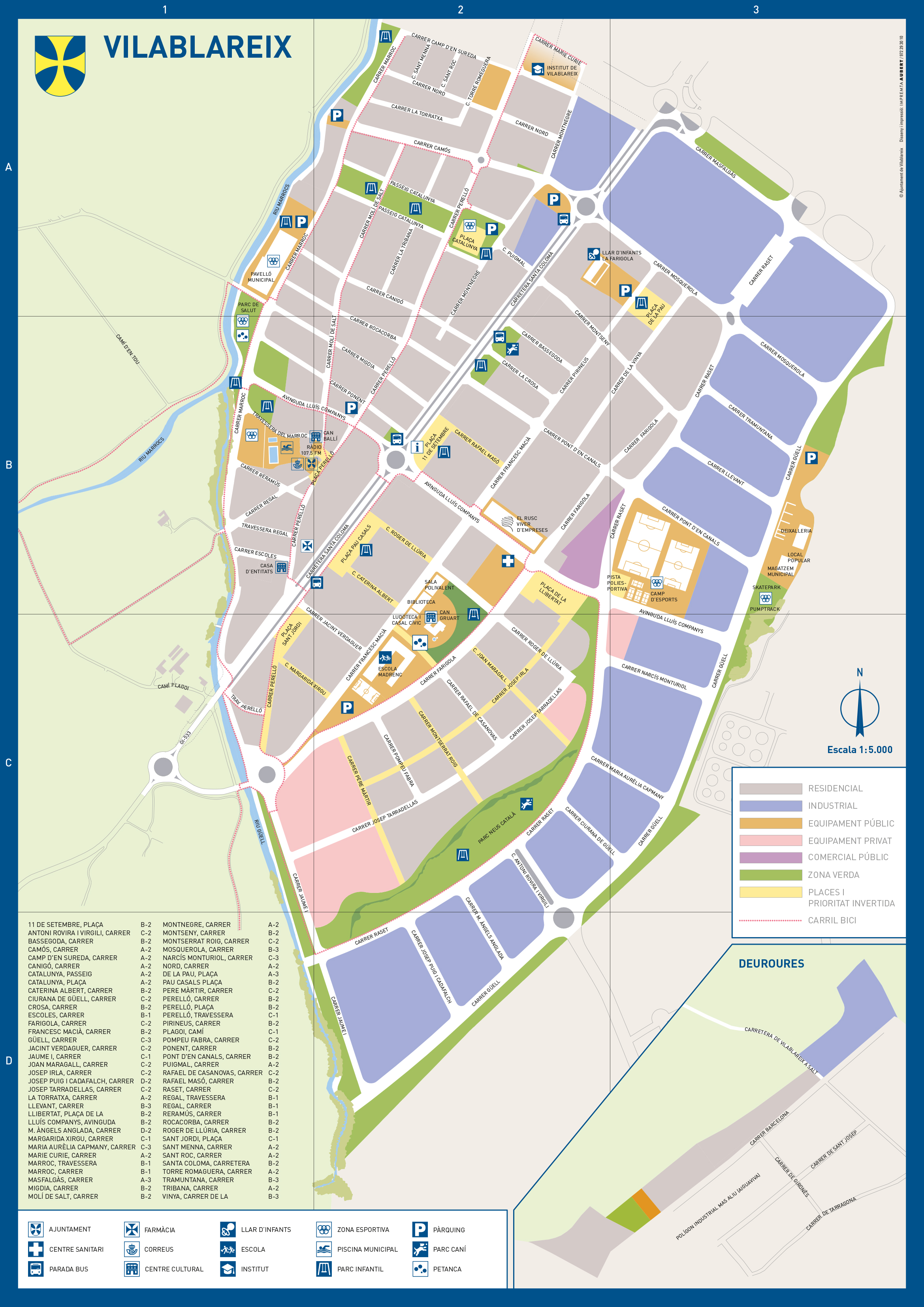 Mapa Vilablareix
