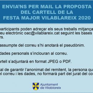 Entrega el cartell via mail!