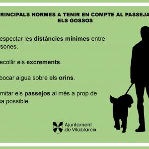S'ha de tenir cura de la via pública a l'hora de passejar els gossos