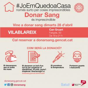 Donació de sang 28 d'abril