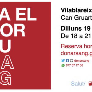 Donació sang octubre