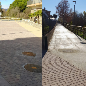 Obres travessia Perelló i vial lateral