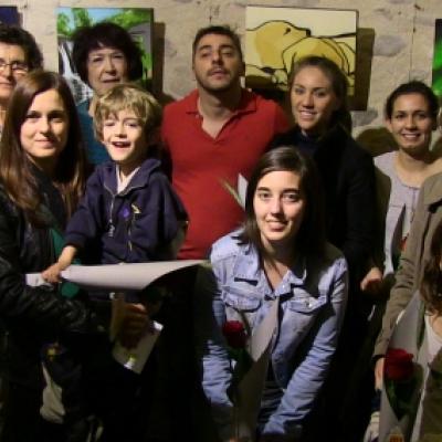 Foto de família dels guanyadors del concurs de pastissos d'aquest 2014.