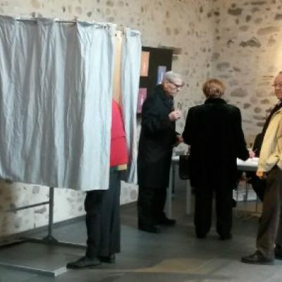 Imatge de la jornada electoral del 20 de desembre de 2015 a Vilablareix.